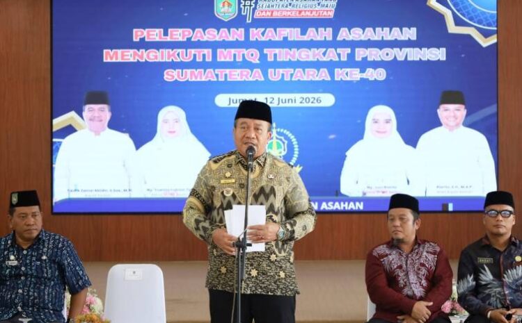  Bupati Asahan Lepas Kafilah Berlaga di MTQ Provsu Ke-40