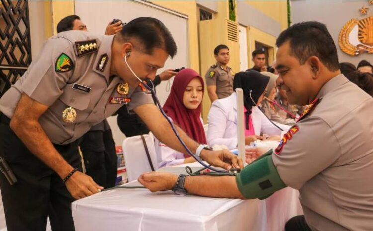  Sambut Hut Bhayangkara Ke-80, Polda Sumut Gelar Bakti Kesehatan Donor Darah Untuk Kemanusiaan