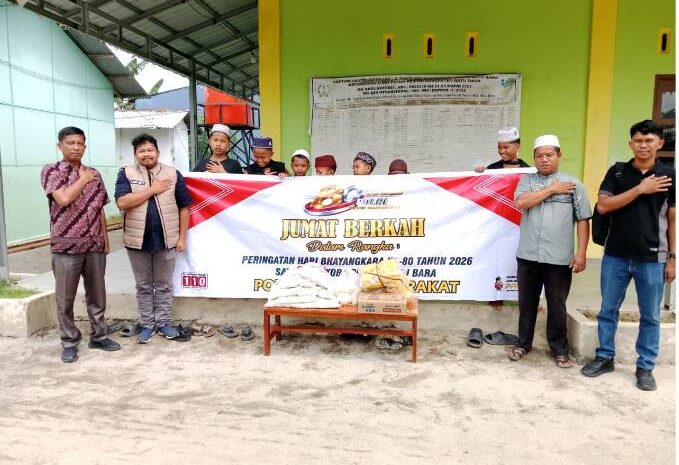  Jumat Berkah di Guntung Lima Puluh, Polres Batu Bara Tebar Kepedulian Untuk Anak Panti
