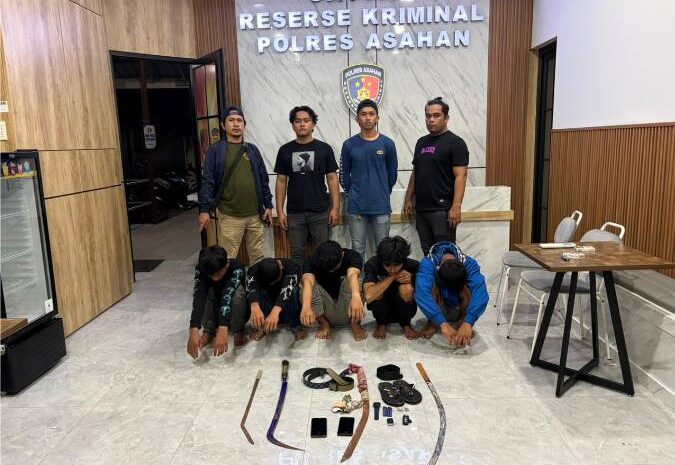  Respons Cepat Laporan 110, Timsus Geng Motor Polres Asahan Amankan Remaja Diduga Terlibat Tawuran Bersenjata