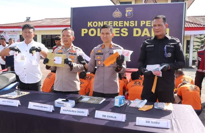  Polres Dairi Ringkus 38 Tersangka Dari 29 Kasus Narkoba Periode April – Juni 2026, Kapolres: Mari Kita Sinergi Berantas Narkoba