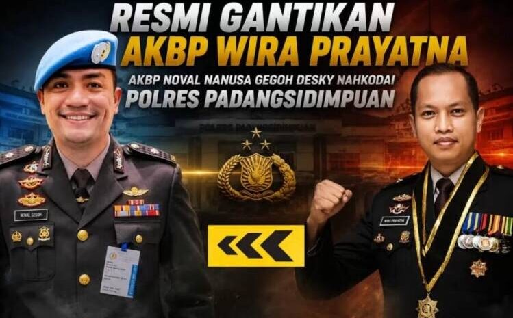  AKBP Noval Nanusa Gegoh Desky Resmi Jabat Kapolres Padangsidimpuan