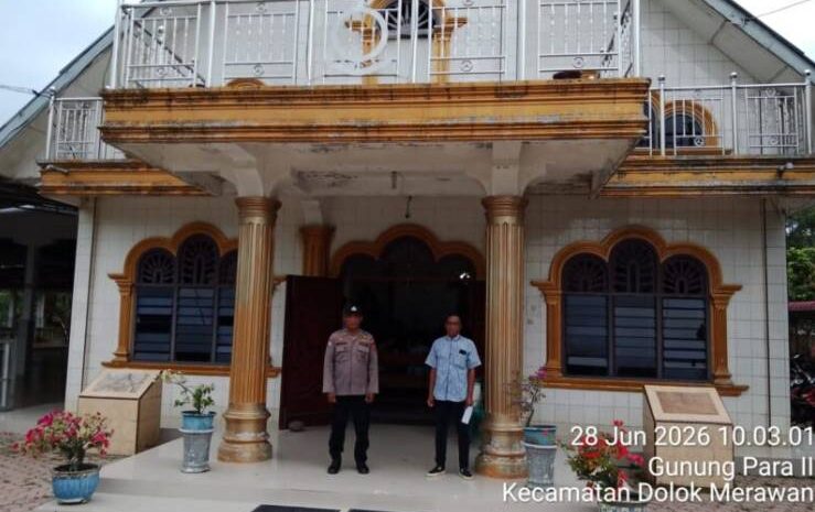  Polsek Dolokmerawan Gelar Patroli Pengamanan Gereja