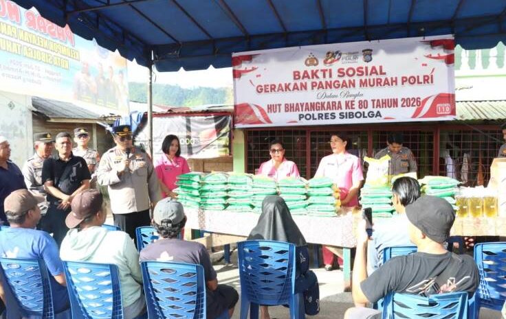 Polres Sibolga Gelar Gerakan Pangan Murah