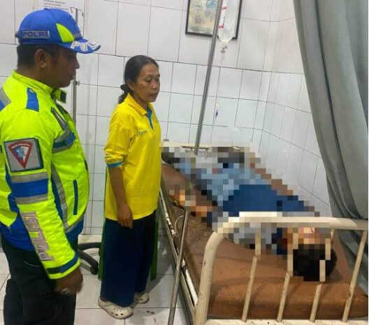  Dua Sepeda Motor Tabrakan di Sei Rampah, Dua Pengendara Luka-Luka