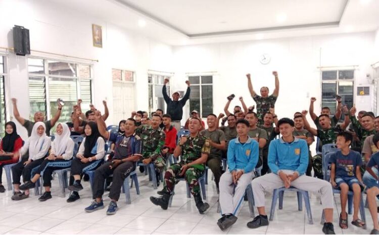  Kodim 0203/Langkat Kembali Gelar Nobar Kebangsaan Piala Dunia 2026, Perkokoh Kebersamaan TNI dan Rakyat