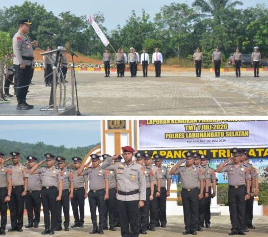  62 Personel Polres Labusel Naik Pangkat, Ini Pesan Kapolres