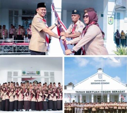  Wabup Sergai Lepas Kontingen Pramuka Ke Jambore Daerah Sumut XI 2026