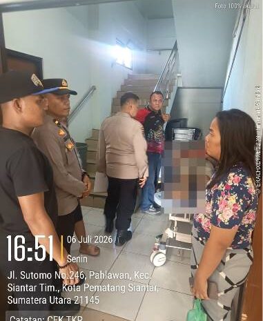  Melalui Laporan CC 110, Polsek Siantar Barat Cek TKP Temuan Mayat di Pasar Horas