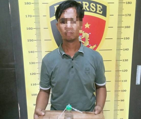 Dilapor Ke Call Center 110, Polsek Pulau Rakyat Berhasil Tangkap Terduga Pelaku Penyalahgunaan Narkotika