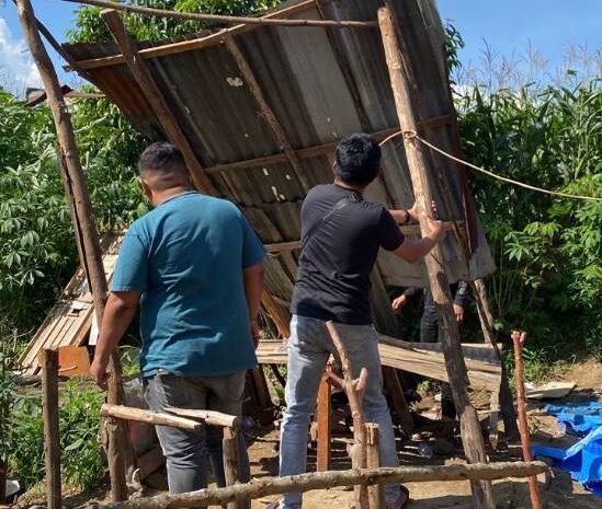  Polres Karo Ratakan Barak Narkoba di Munte