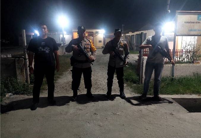  Patroli Malam Polsek Medang Deras Antisipasi Geng Motor dan Kejahatan Jalanan
