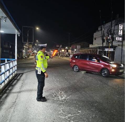  Antisipasi Laka dan Kejahatan Malam, Sat Lantas Intensifkan Patroli Blue Light
