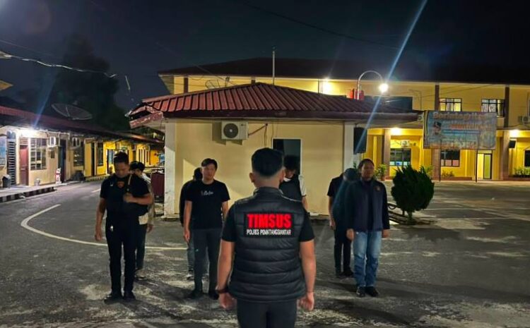  Patroli Hingga Subuh, Polres Pematangsiantar Amankan  Enam Sepedamotor Knalpot Brong