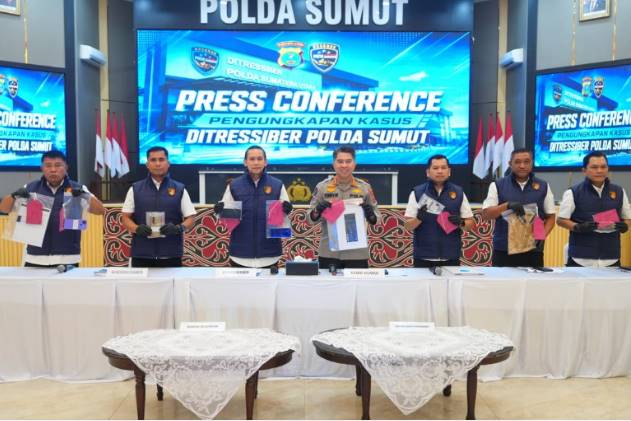  Ditressiber Polda Sumut Ungkap Sindikat Penipuan Online Berkedok Lelang Mobil, Empat Pelaku Ditangkap