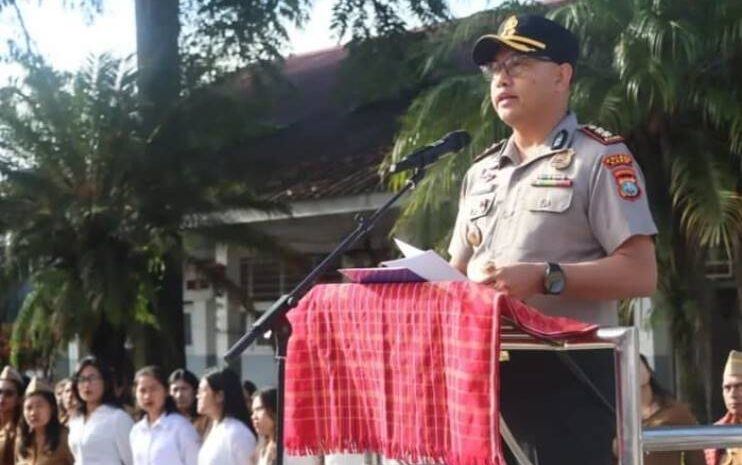  Polres Karo Ajak Siswa SMA Negeri 1 Tigapanah Bangun Karakter dan Jauhi Kenakalan Remaja