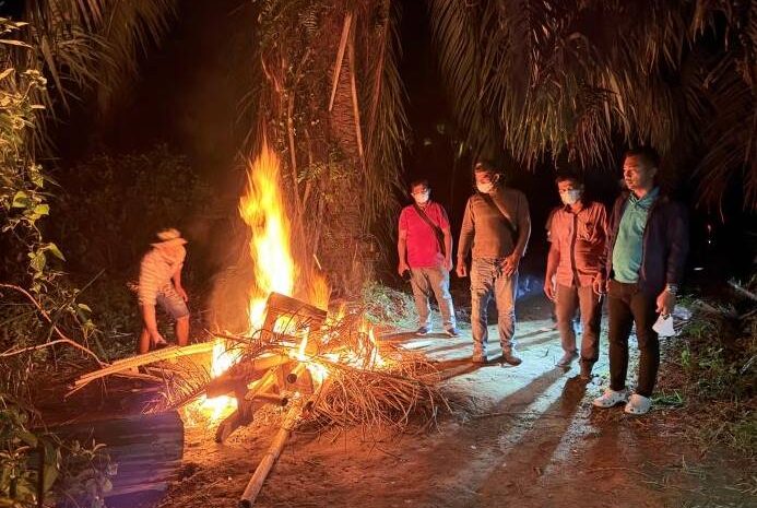  Polres Langkat Bongkar Dua Gubuk Diduga Lokasi Pesta Narkoba