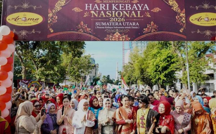  Dihadiri Martinijal Zakiyuddin Harahap, Hari Kebaya Nasional 2026 di Medan Berlangsung Meriah