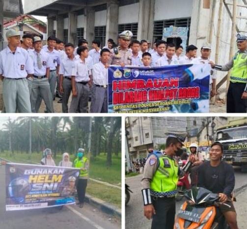  Polres Sergai Gencarkan Sosialisasi, Tilang Manual 7 Pelanggaran Fatal Mulai Berlaku 30 Juli 2026