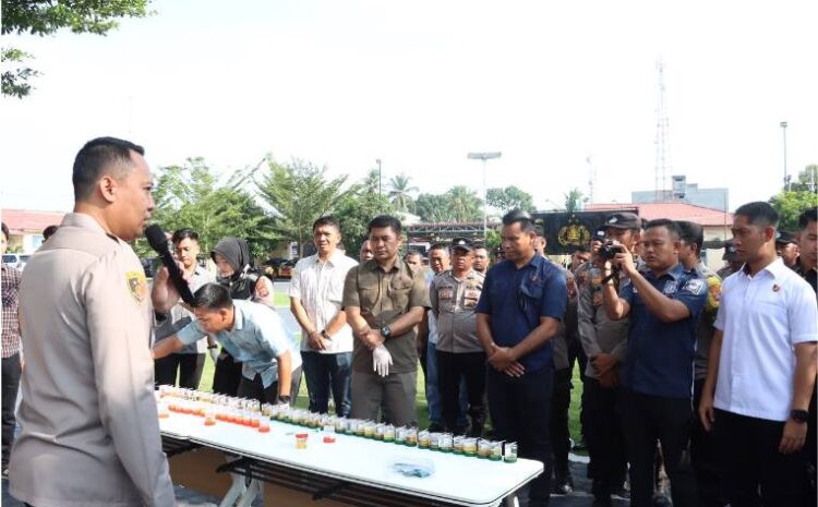  73 Personel Ikuti Tes Urine, Polres Batu Bara Wujudkan Polri Yang Bersih dan Berintegritas