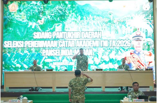  Pangdam I/BB Pimpin Sidang Pantukhirda Penerimaan Calon Taruna Akademi TNI TA 2026