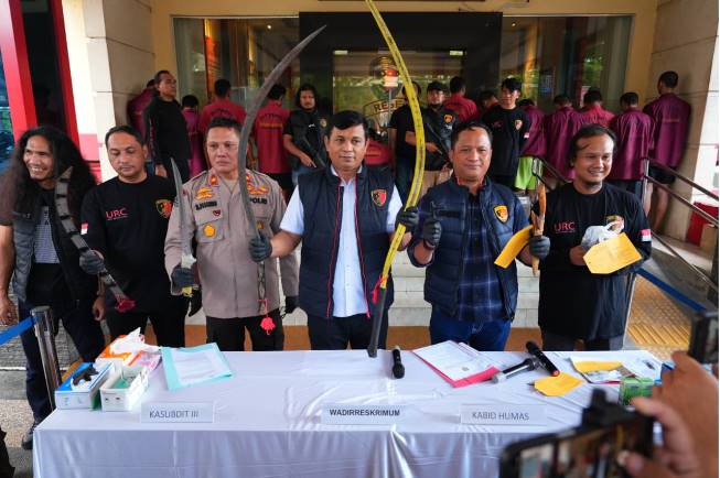  Polda Sumut Tangkap 7 Anggota Komplotan Begal Geng Motor, Beraksi di Lebih Dari 25 TKP