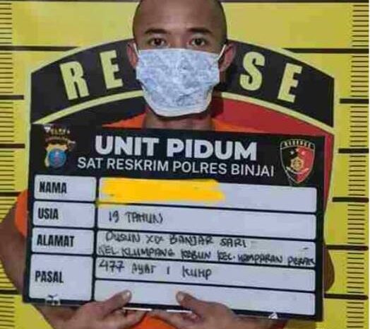 Polres Binjai Tangkap Pelaku Curanmor di Kos-Kosan