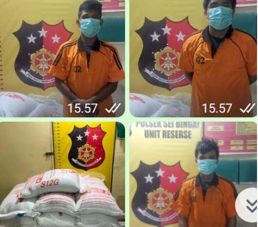  Polsek Sei Bingai Amankan Pelaku Pencurian Pakan Ternak di Desa Gunung Amba