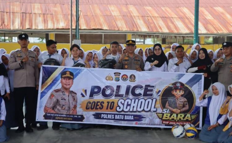 Police Go To School, Kapolres Batu Bara Ajak Pelajar SMK Amir Hamzah Jauhi Narkoba