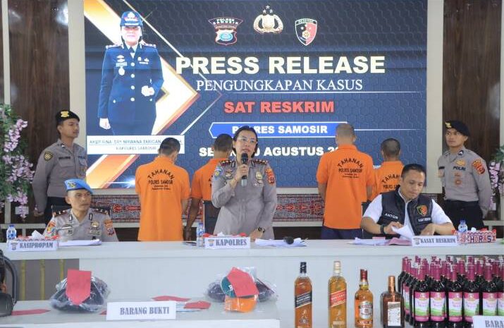  Sat Reskrim Polres Samosir Ungkap 7 Kasus Jadi Perhatian Publik