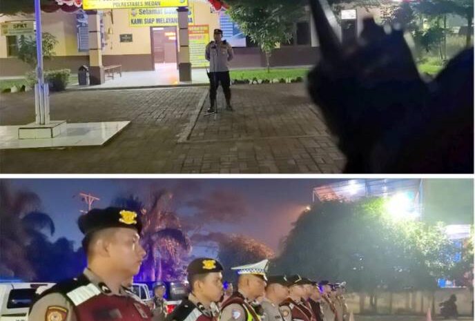  Polsek Medan Tuntungan Patroli KRYD Rayon III Perketat Pengawasan Geng Motor dan Tawuran