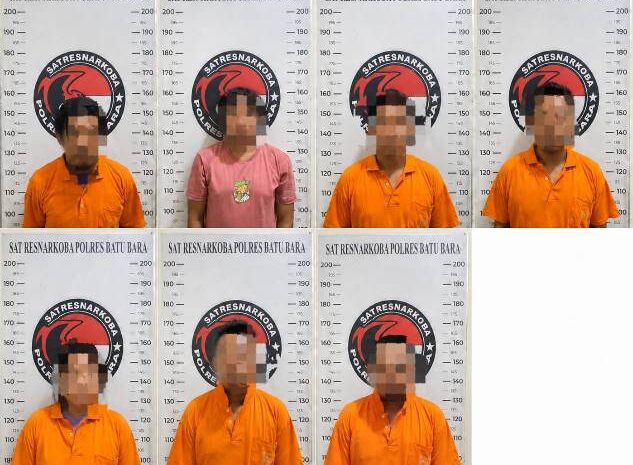  Satres Narkoba Polres Batu Bara Ungkap 6 Kasus Narkotika, 7 Tersangka Diamankan Dalam 24 Jam