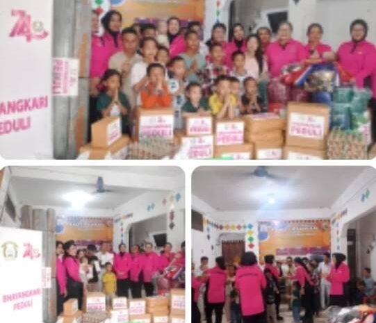  Dalam Rangka Sambut HKGB Ke-74 Tahun 2026, Bhayangkari Polrestabes Medan Bersama Bhayangkari Polsek Medan Timur Gelar Kegiatan Bansos