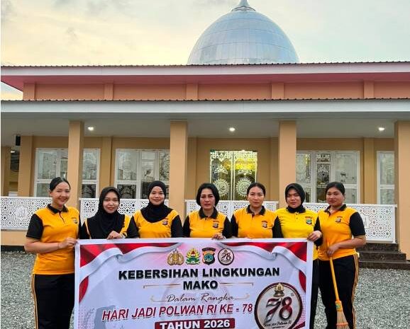  Sambut Hari Jadi Polwan Ke-78, Polwan Polres Morowali Gelar Aksi Bersih Lingkungan