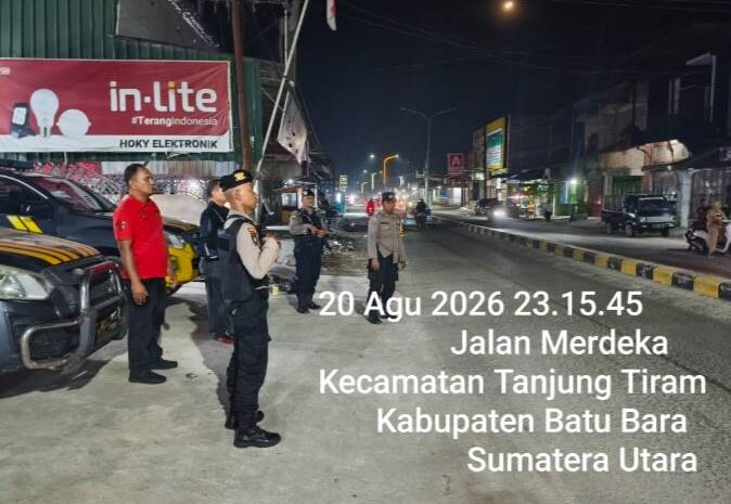  Cegah 3C dan Balap Liar, Sat Samapta Polres Batu Bara Bersama Polsek Talawi Gelar Patroli KRYD