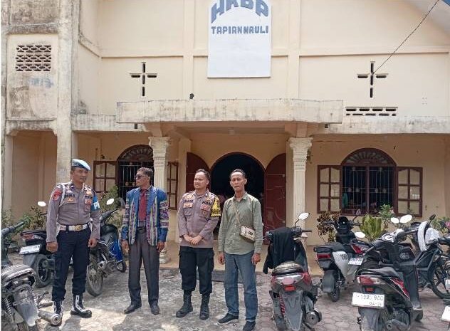  Wujud Toleransi, Polres Batu Bara Kawal Ibadah Minggu Hingga Selesai