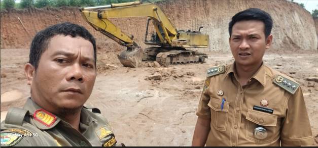  Camat Tebing Tinggi Pastikan Sudah Cek Lokasi Galian Tanah Urug, Alat Berat Masih Berada di Lokasi
