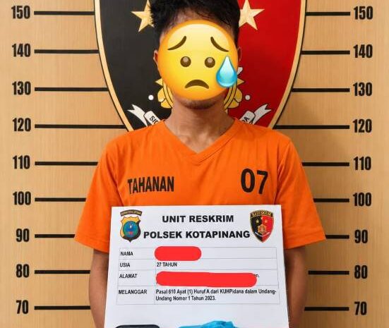  Sabu 4,21 Gram Diamankan, Akim Dibekuk Polsek Kota Pinang