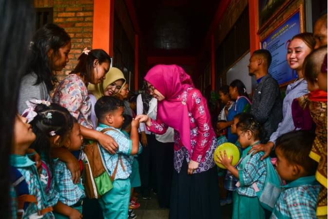  PKK Deli Serdang Edukasi 7 Kebiasaan Anak Indonesia Hebat di PAUD Santa Katarina