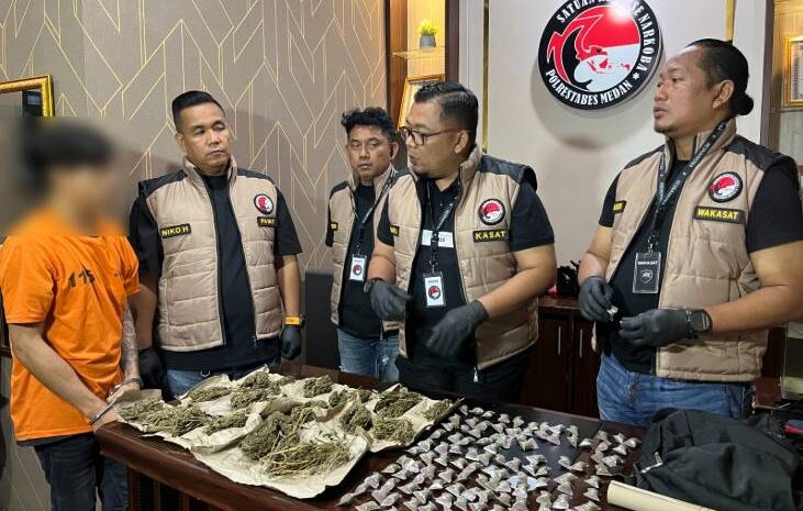  Di-PHK dari Pekerjaan, Residivis di Medan Tembung Diduga Jadi Bandar Ganja