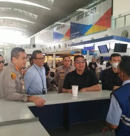  Kapolresta Deli Serdang Dampingi Wakapolda Sumut Tinjau Situasi Bandara Kualanamu