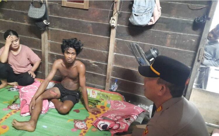  Polres Batu Bara Berikan Tali Asih Kepada Korban Tersambar Petir di Tanjung Tiram