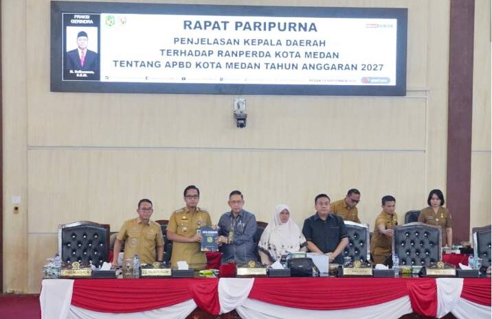  Pemko Medan Proyeksikan APBD 2027 Sebesar Rp 7,16 T, Rico Waas Fokus Optimalkan 17 Program Prioritas